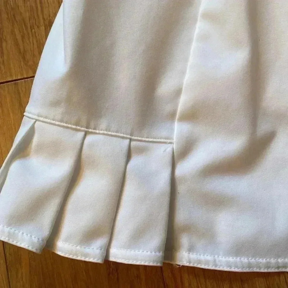 Adidas climalite white skort size M/L - elastic waist - pleated hem - Picture 6 of 8